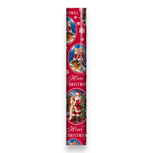 Picture of CHRISTMAS SANTA TRADITIONAL WRAPPING ROLL 70CM X 7 METRES